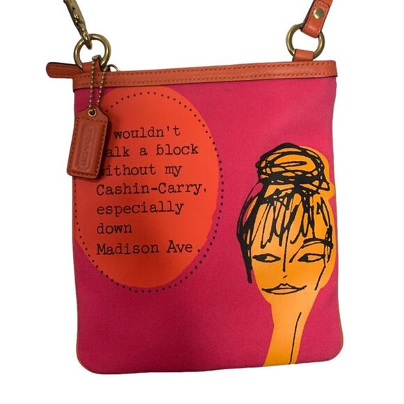 COACH Bonnie Cashin Tribute Canvas Crossbody with Kisslock Front Pocket - Picture 1 of 11